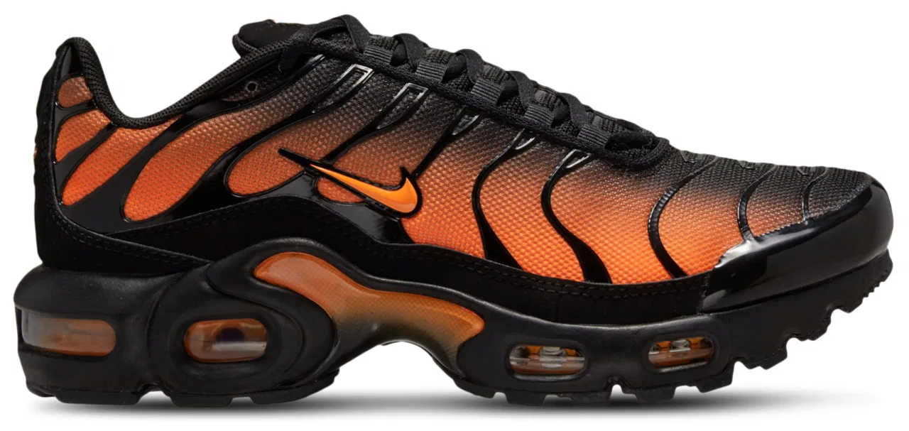 Детские кроссовки для мальчиков с амортизацией Tuned Air Nike Air Max Plus, Black Total