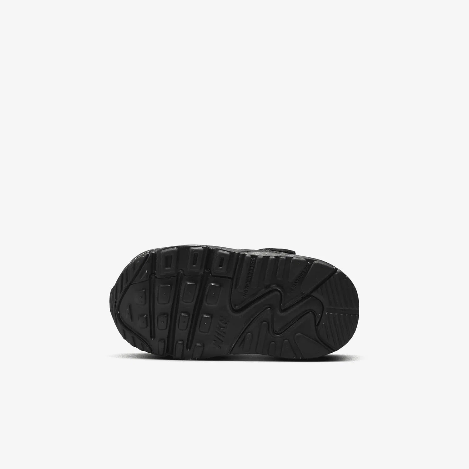 Детские кроссовки для девочек с системой EasyOn Nike Air Max 90, Black/Black/Black-Black — фото 2