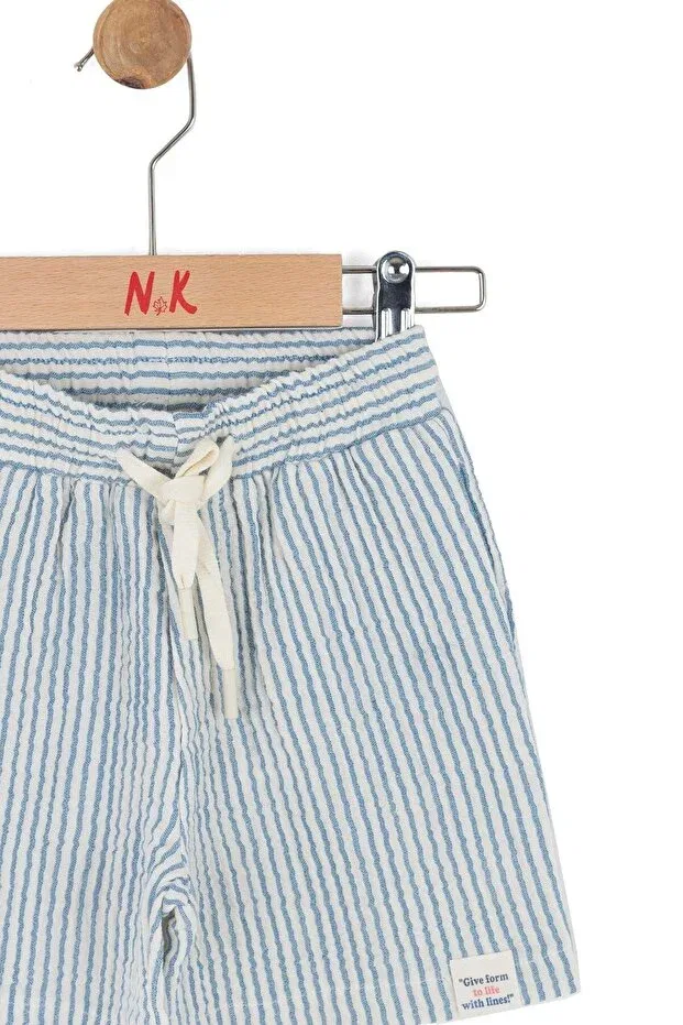 Детские шорты для мальчиков с принтом Nk Kids, Blue — фото 2