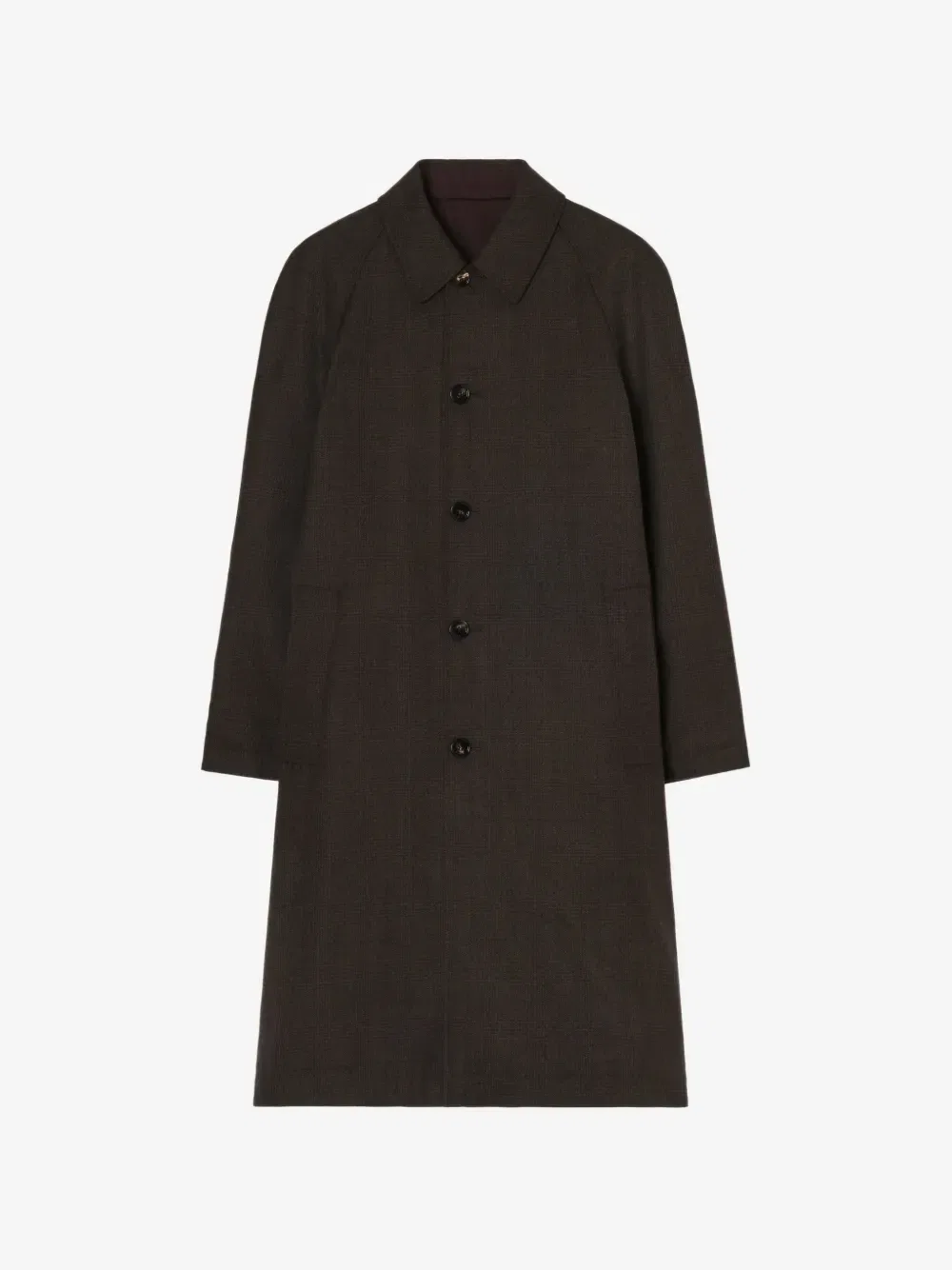 Длинное двустороннее пальто Parkbury из габардина BURBERRY, коричневый