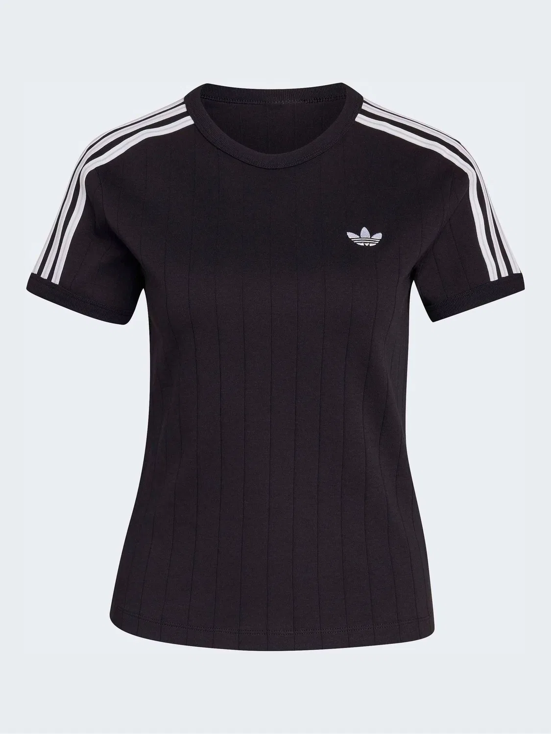 Футболка с полосками, adidas Originals, черный/серый — фото 4