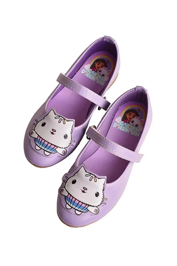 Детские балетки для девочек с принтом Gabby Dollhouse Markaboni, Lilac — фото 2