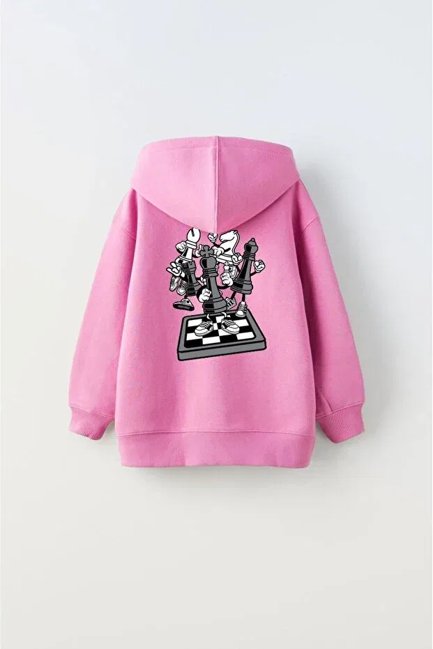 Детское худи для мальчиков с принтом The Champ Clothing, Pink