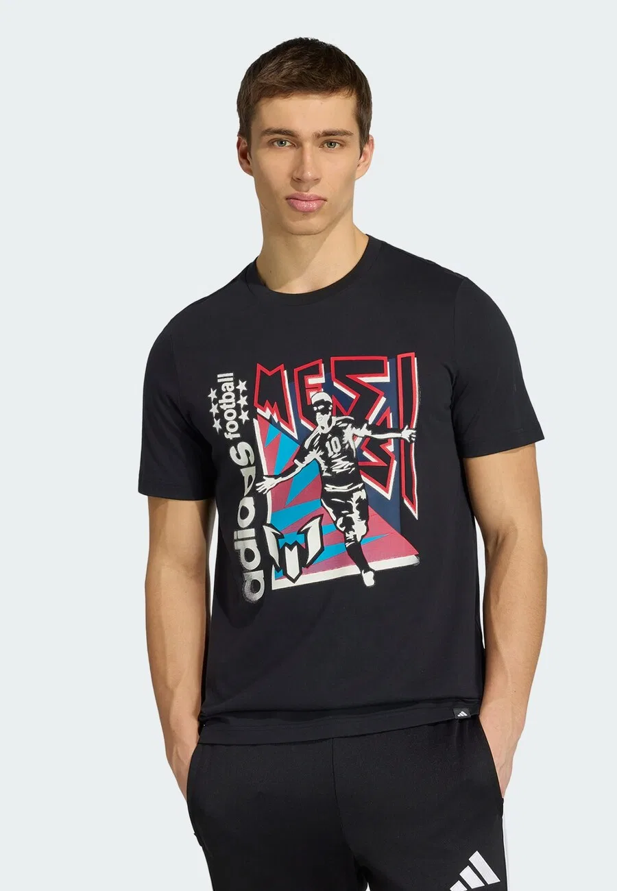 Спортивная футболка ADIDAS PERFORMANCE Performance Shirt 'Messi' черного цвета — фото 2