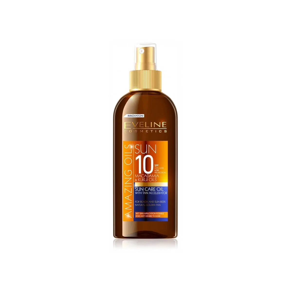 Масло для загара с ускорителем SPF10, Eveline Cosmetics, 150 мл
