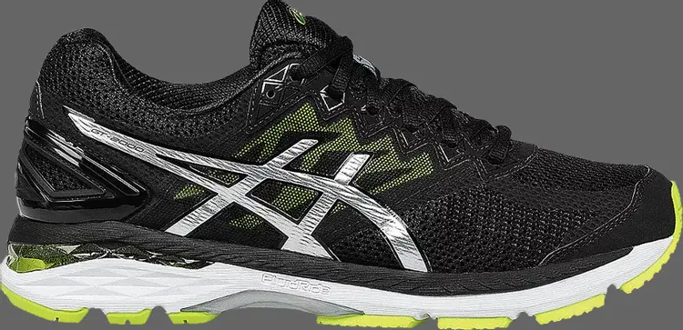 

Кроссовки gt 2000 4 'black lime silver' Asics, черный