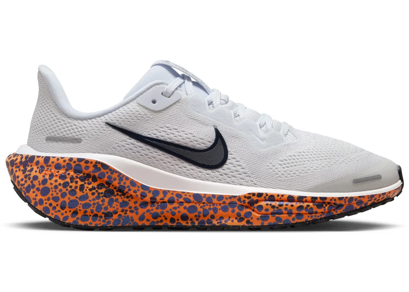 Детские кроссовки для мальчиков Nike Air Zoom Pegasus 41 Nike, Football Grey/Total Orange/Dark Obsidian