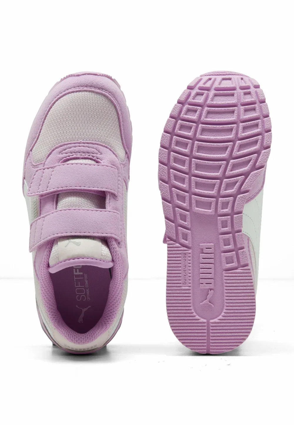 Кроссовки St Runner V4 Mesh унисекс - кроссовки Puma, Powder Pink White Créme De Mint Mauve Glow — фото 3