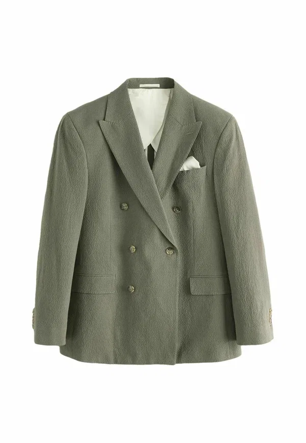 Пиджак хлопковый Suit jacket Next, green, зеленый
