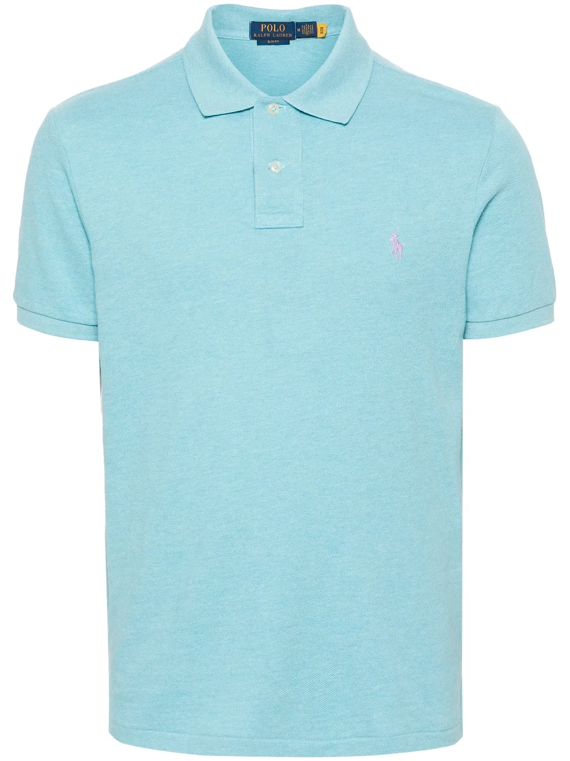 Polo Ralph Lauren Поло хлопковое с вышитой лошадкой, синий