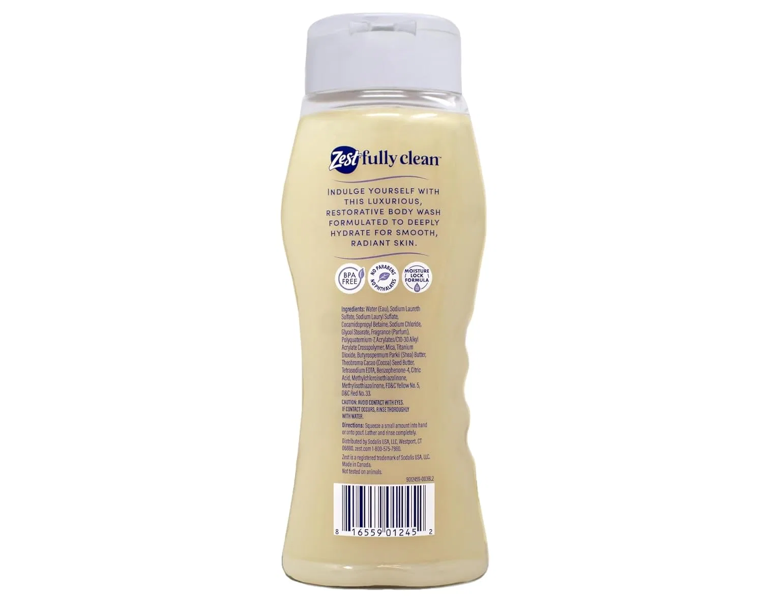 Гель для душа с маслом какао и ши, Zest, 2 шт, 1064.65 мл — фото 2