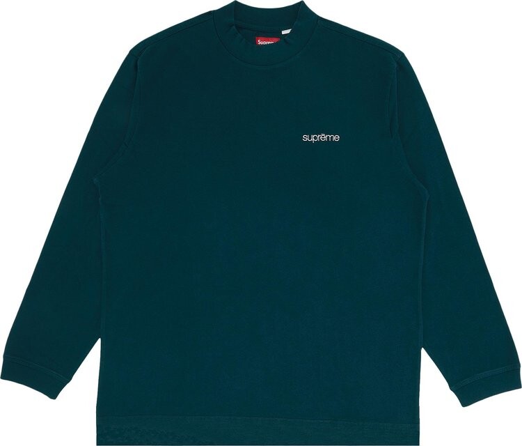 

Лонгслив Supreme Mock Neck Long-Sleeve Top 'Dark Green', зеленый