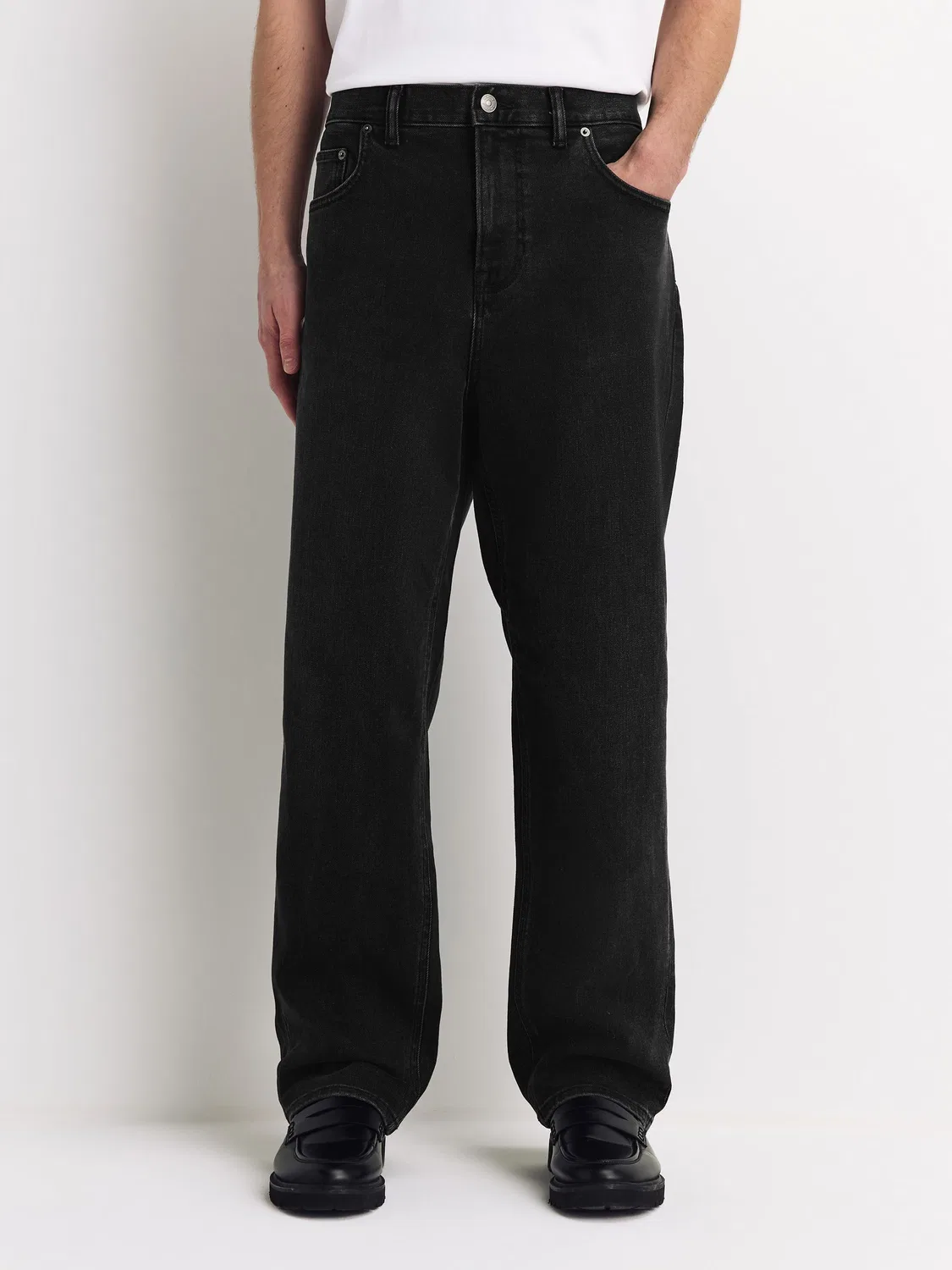 Джинсы свободной посадки Relaxed Fit Next, черный