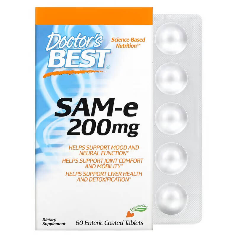 

SAMe Doctor's Best 200 мг, 60 таблеток