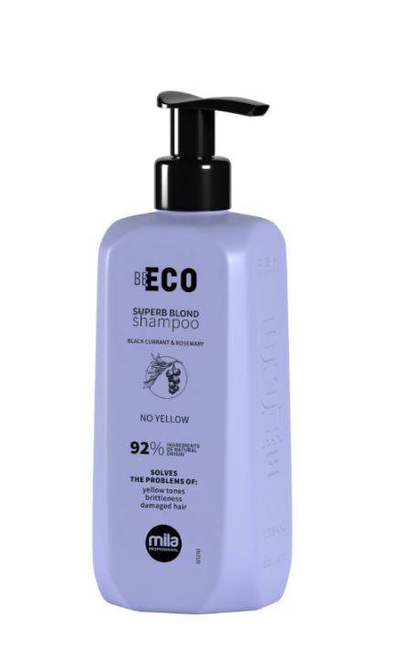 

Mila Be Eco, Шампунь, нейтрализующий желтые отблески, Superb Blond, 250 мл