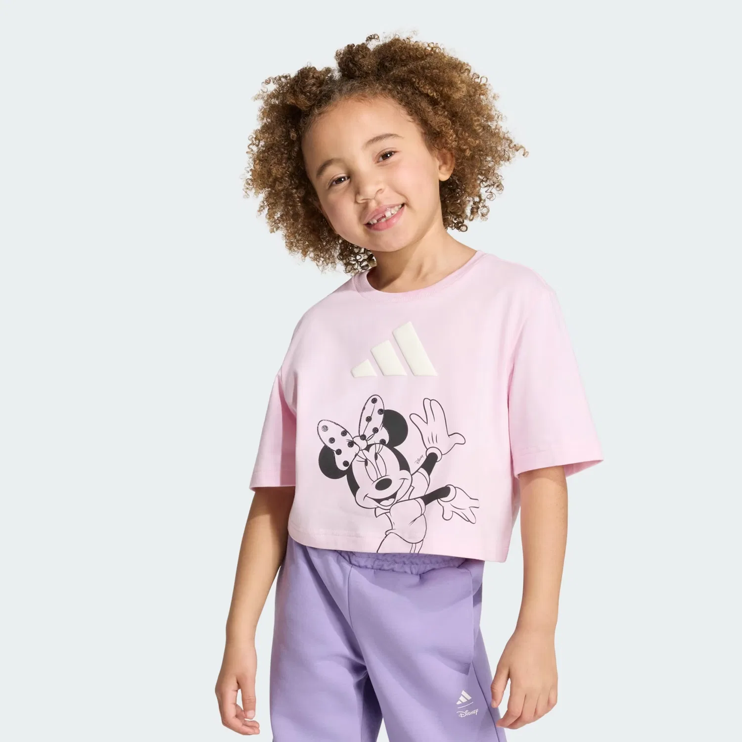 Спортивная футболка Adidas Sportswear Performance Shirt Disney Minnie Maus розового цвета — фото 2
