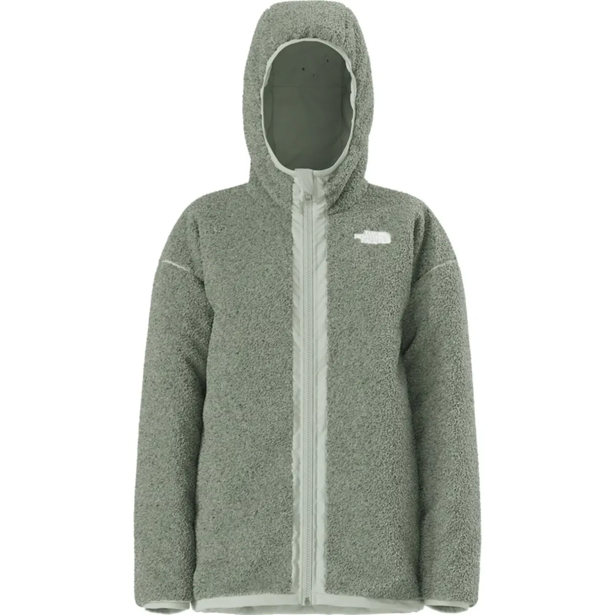 Детская куртка для девочек укороченная Reversible Shasta Short Parka The North Face, Slate Moss — фото 3