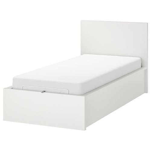 Односпальная кровать IKEA Malm, 90x200 см, белый