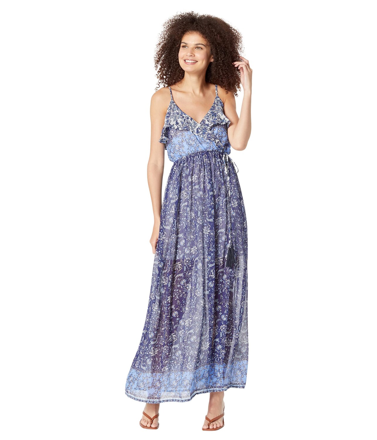 

Платье Miss Me, Ruffle Slit Maxi Dress