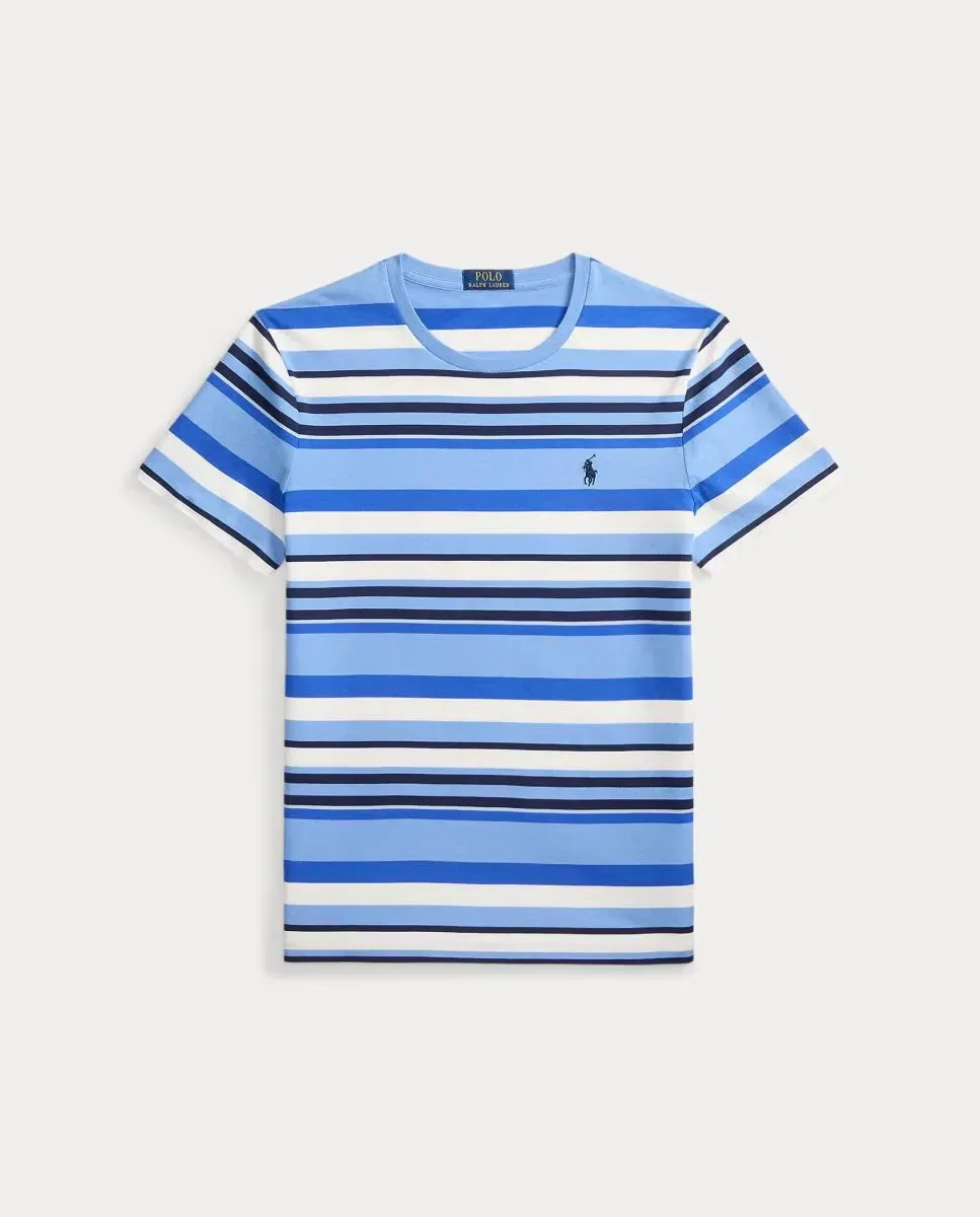 Мужская футболка с полосками Polo Ralph Lauren, Azul — фото 4