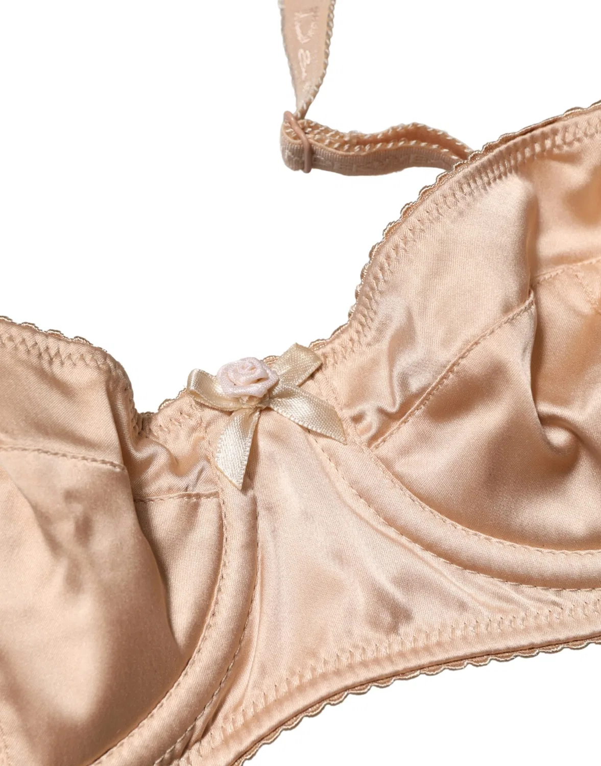 Женское бюстгальтер балконет с частичной подкладкой и косточками Semi-Pad Underwire Balconnet Bra Dolce & Gabbana, Beige — фото 4