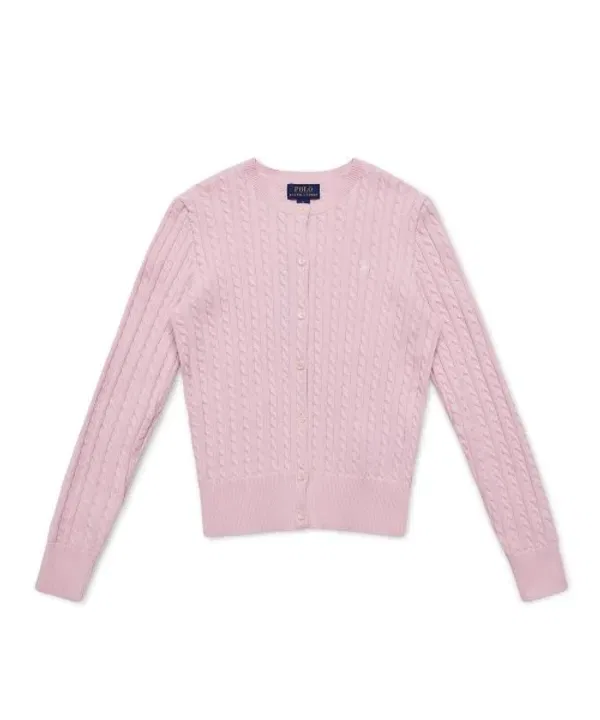Кардиган мини-кабель, Polo Ralph Lauren Children, розовый