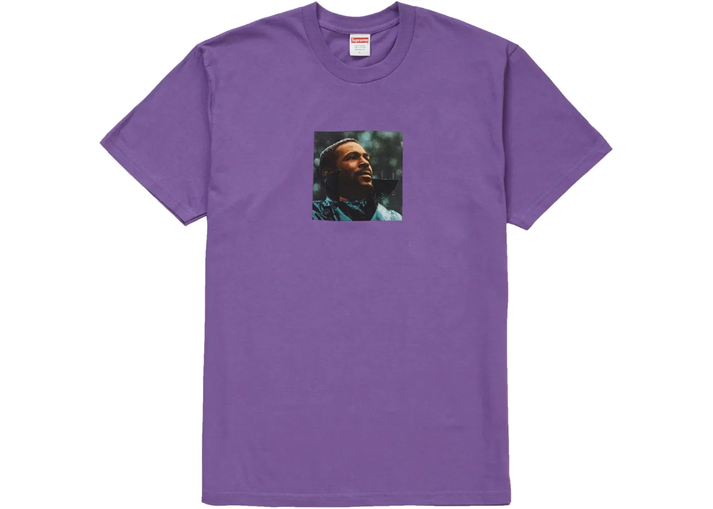Мужская футболка с принтом Marvin Gaye Tee Supreme, Purple