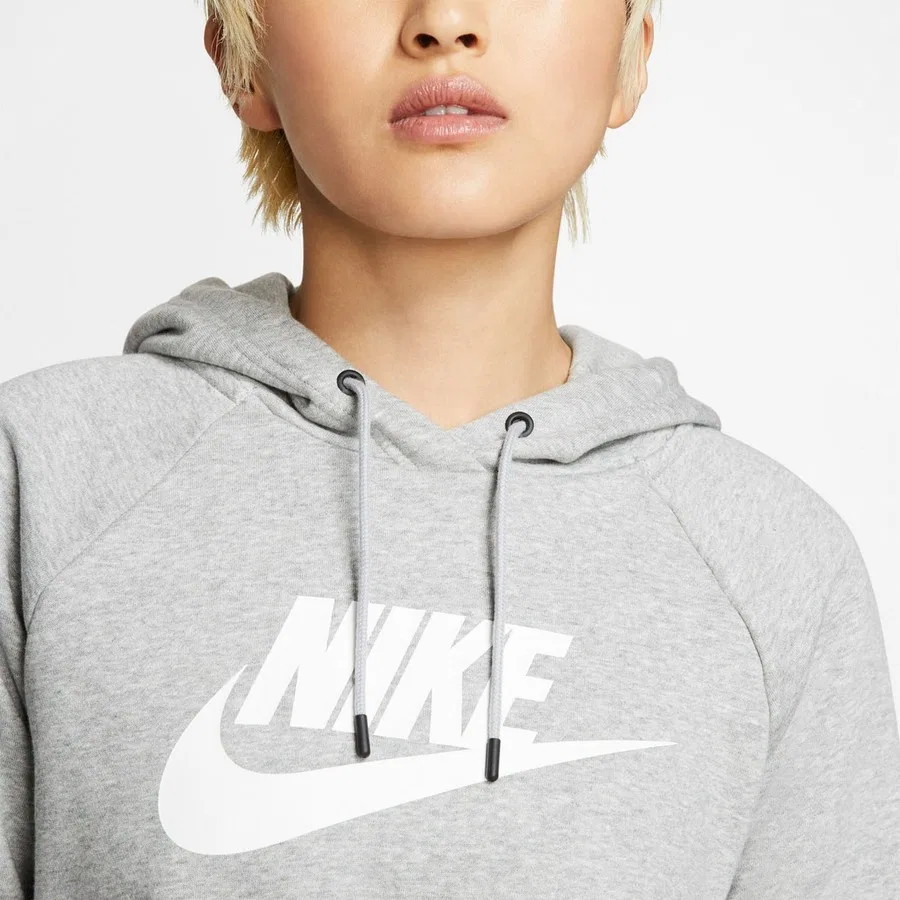 Женский худи с капюшоном Sportswear Essential Nike, Серый — фото 4