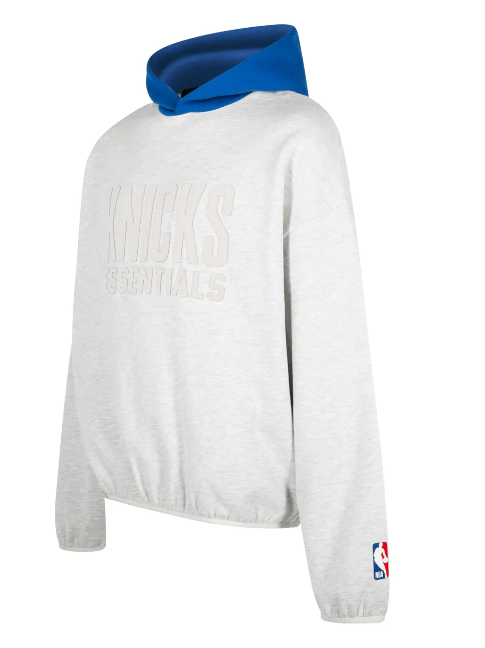 Худи Essentials Knicks Light Heather/Blue FEAR OF GOD ESSENTIALS, серый — фото 3