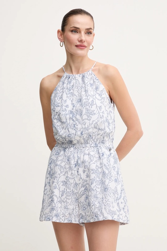 

Льняной комбинезон Denia Pepe Jeans, белый