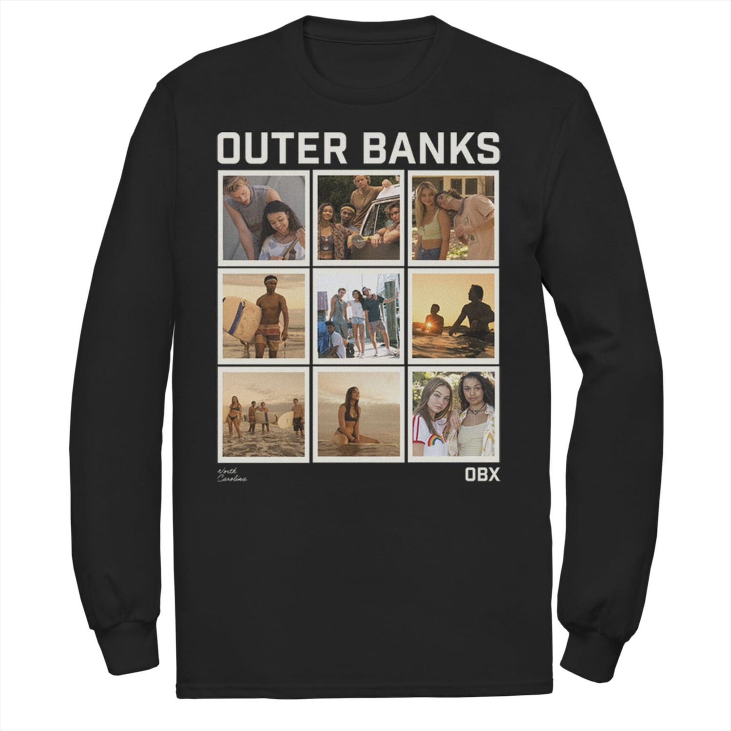 

Мужская футболка Outer Banks с портретными панелями Licensed Character