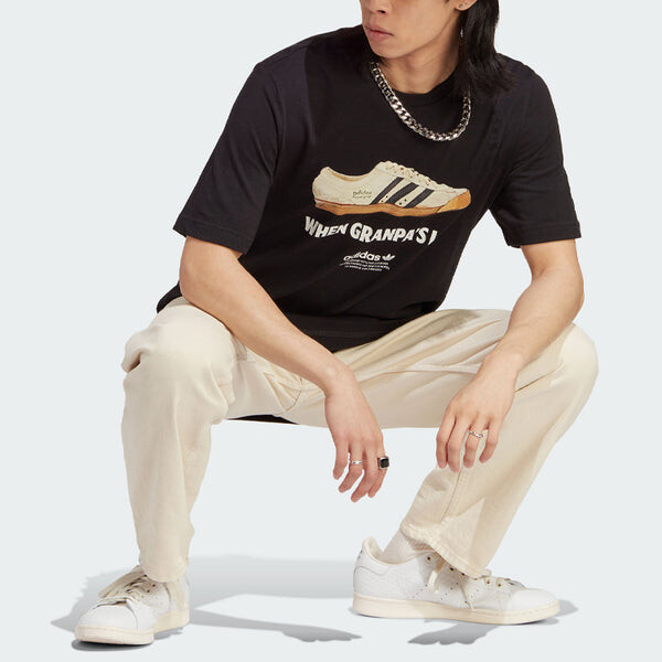 Футболка оригинальная графика новая эйдж футболка Adidas, черный — фото 4