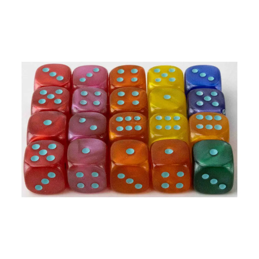 

d6 12 мм Ассорти Коллекция (20), Dice - Satin, 12mm (Crystal Caste)