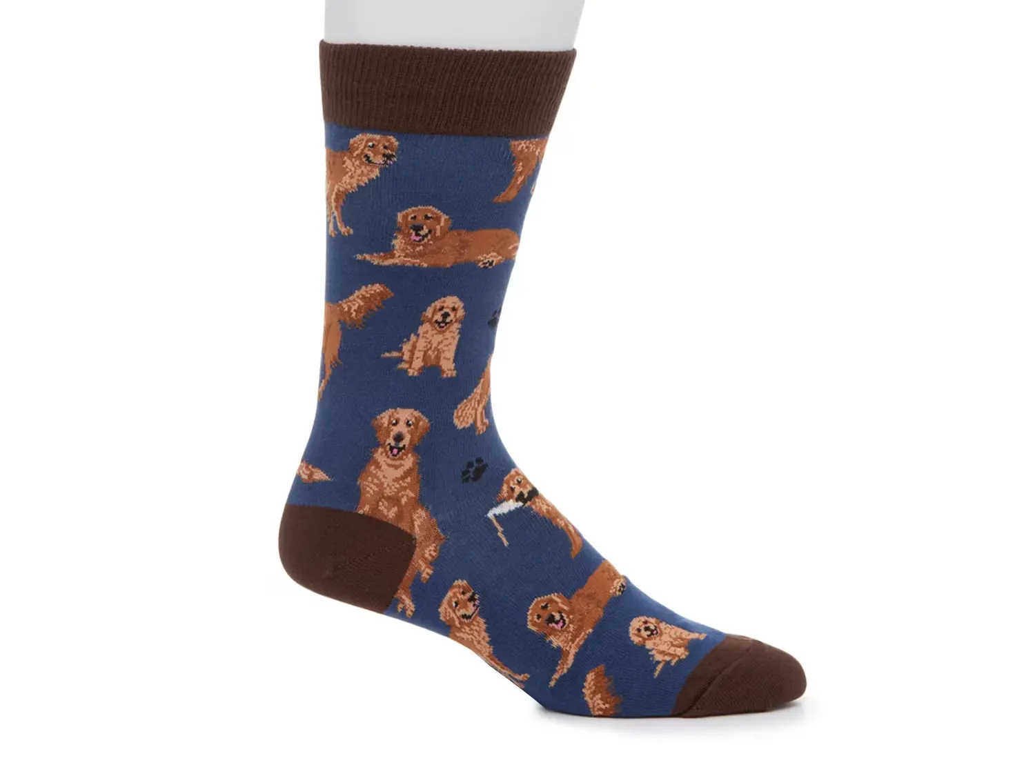 

Носки мужские Golden Retriever Socksmith, Blue/Brown