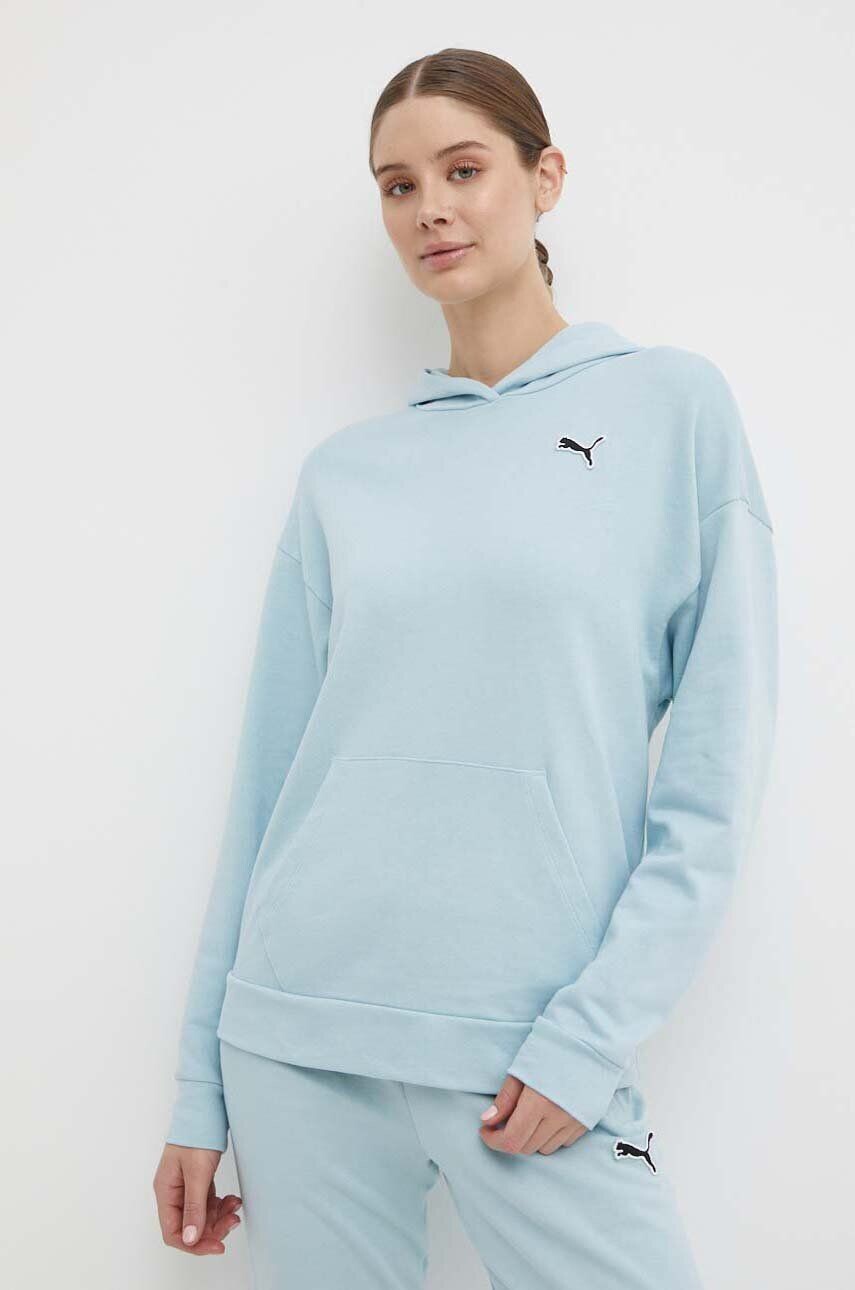 

Хлопковая толстовка Puma BETTER ESSENTIALS, синий