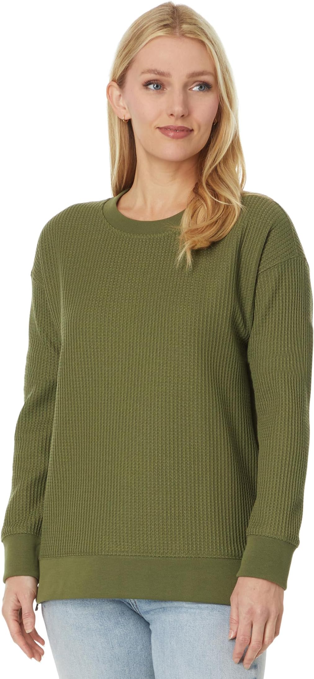 

Женская вафельная кофта Birchwood Brushed L.L.Bean, Mountain Spruce