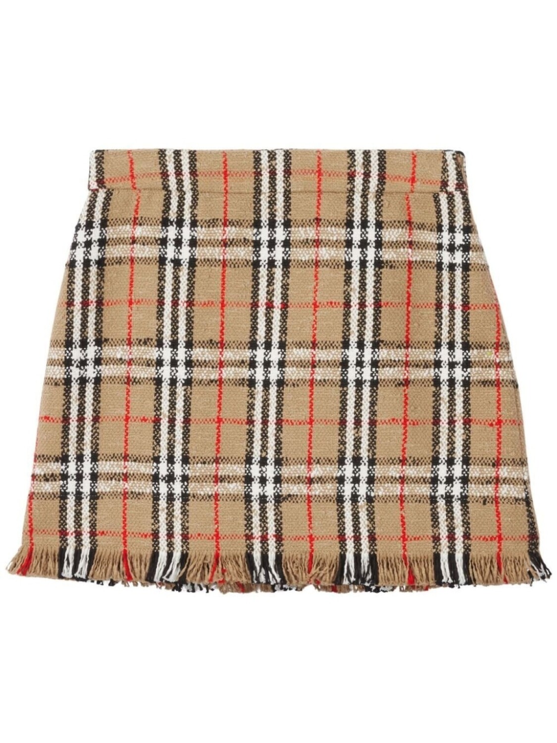 

Burberry юбка мини в клетку Vintage Check, нейтральный цвет
