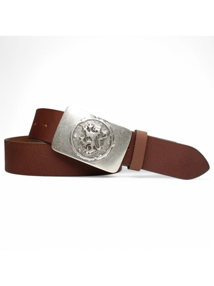 

FRONHOFER Традиционный серебряный пояс коньячного цвета