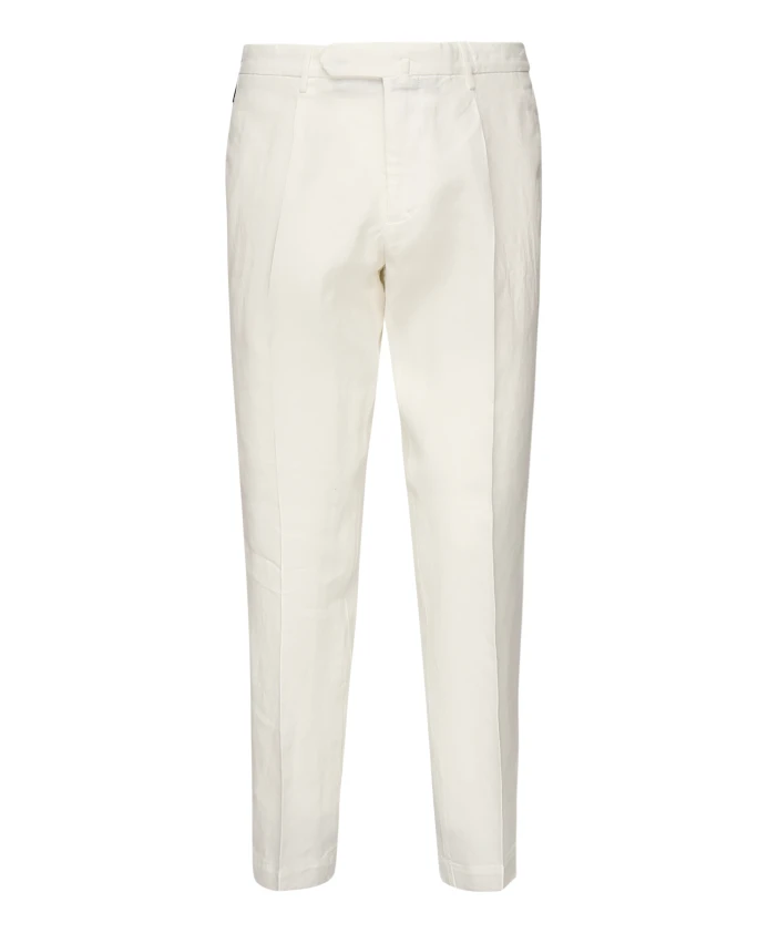 

Бежевые брюки со складками спереди Santaniello, бежевый