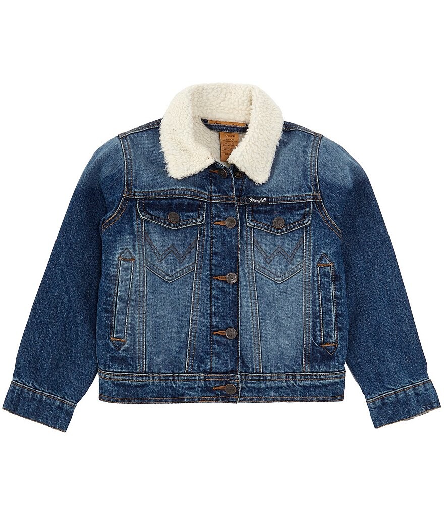 

Джинсовая куртка из шерпа Wrangler Big Girls 7–16, синий