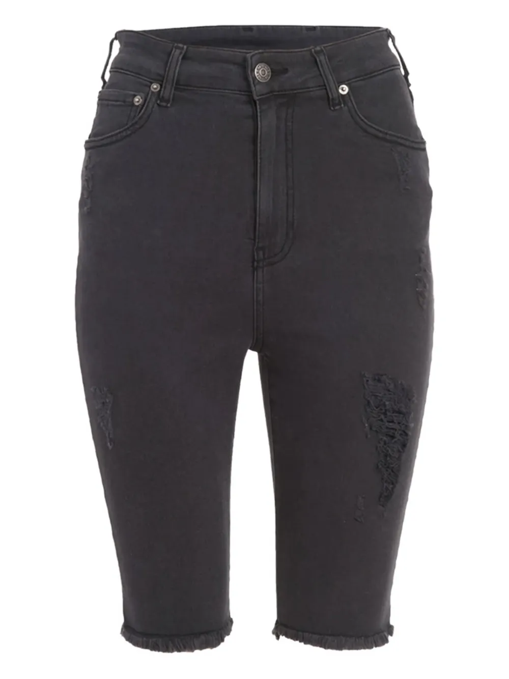 

Шорты с эффектом потертости Maya Seroya, черный