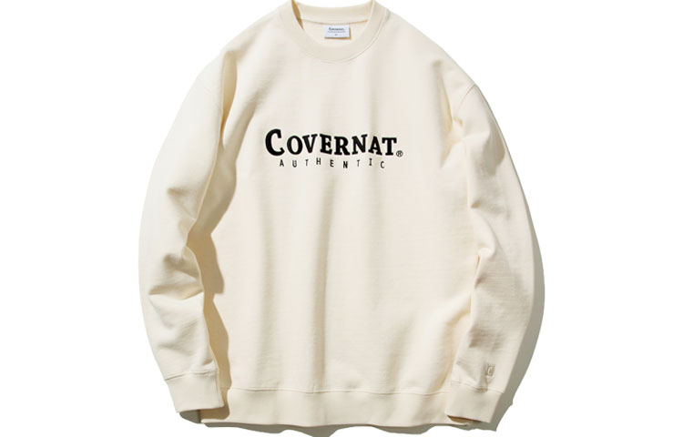 

COVERNAT Crew Neck Loose Fit Regular Sweatshirt Unisex Ivory White, Белый, COVERNAT Crew Neck Loose Fit Regular Sweatshirt Unisex Ivory White
