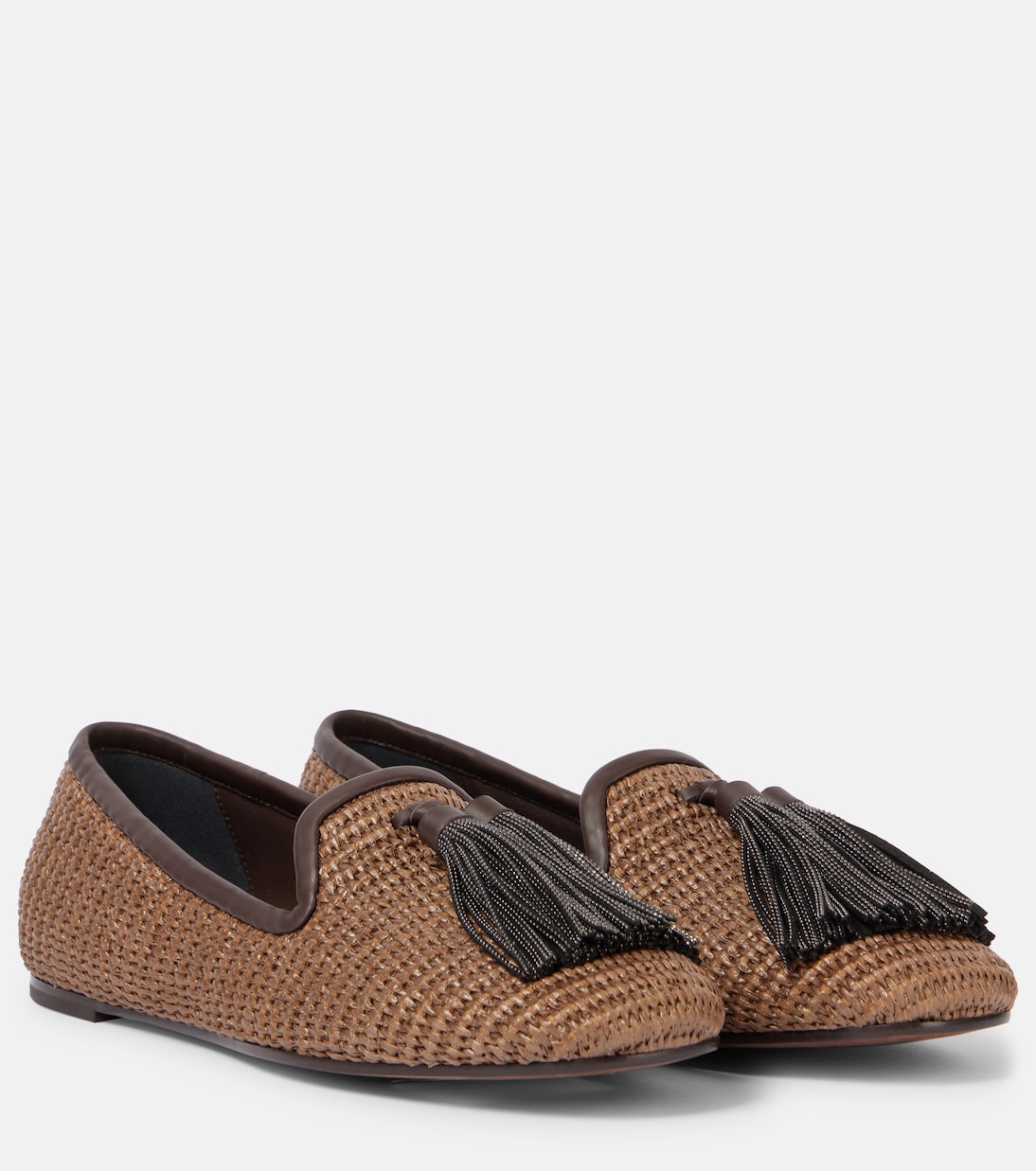 Плетеные мокасины Monili Brunello Cucinelli, Ice