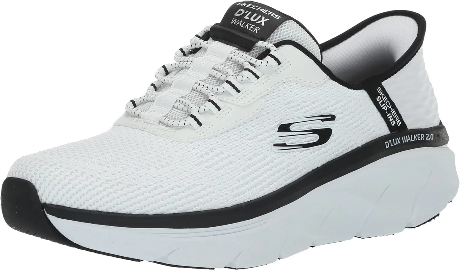 Мужские кроссовки Skechers D'lux Walker 2.0 Reelertrainers, White Black