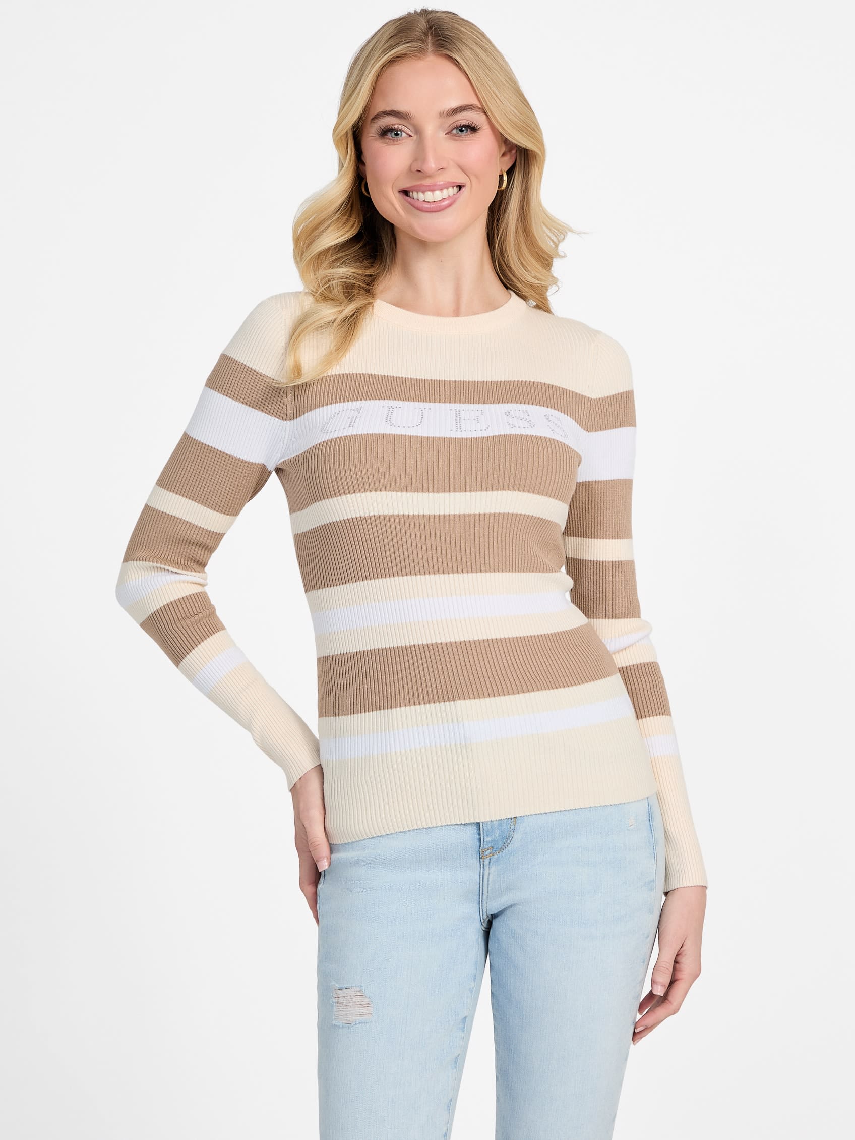 

Полосатый свитер Amiri Guess Factory, цвет dulce cream multi