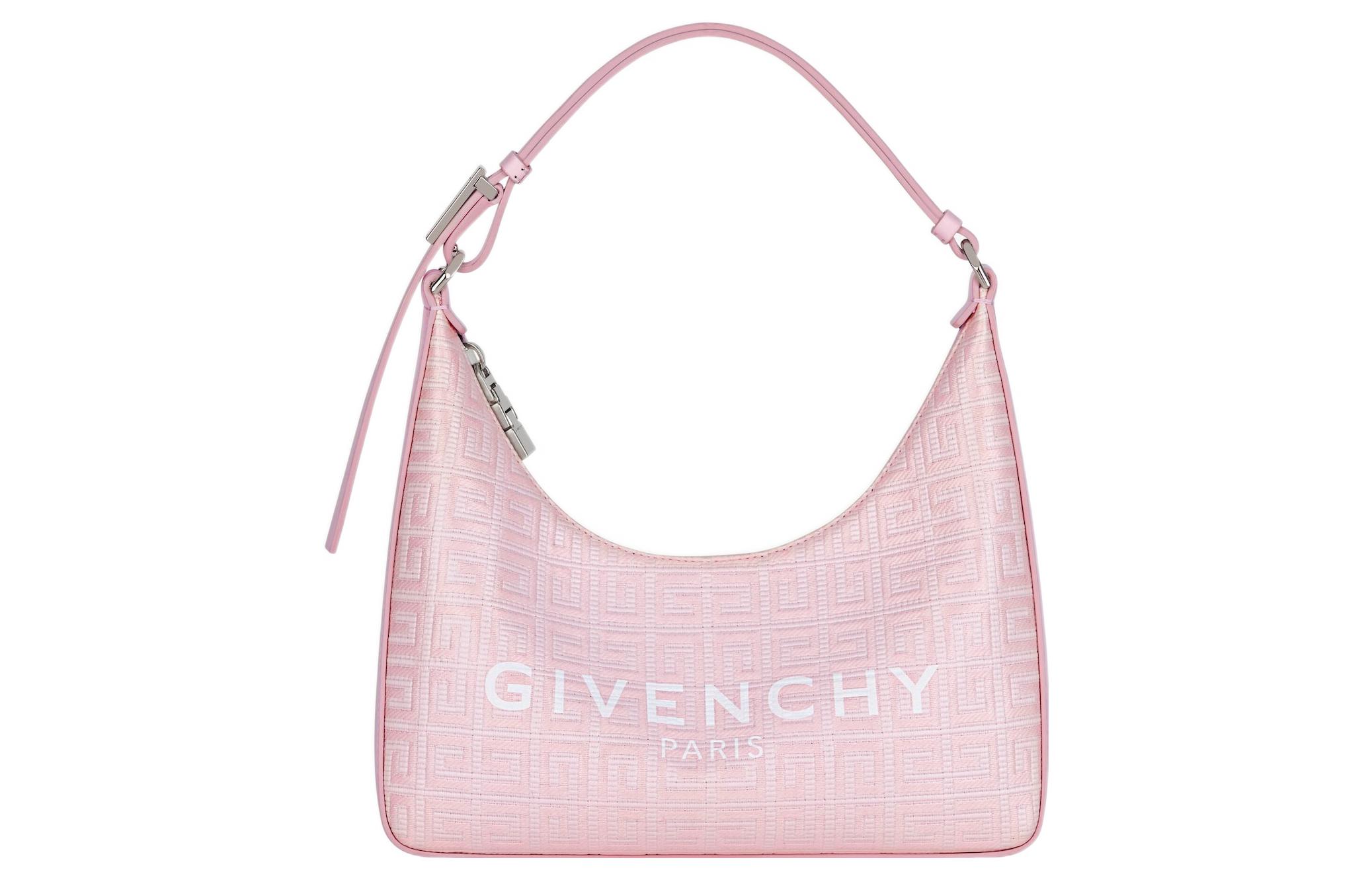 

Givenchy Сумка через плечо из кожи и прорезиненной ткани женская светло-розовая