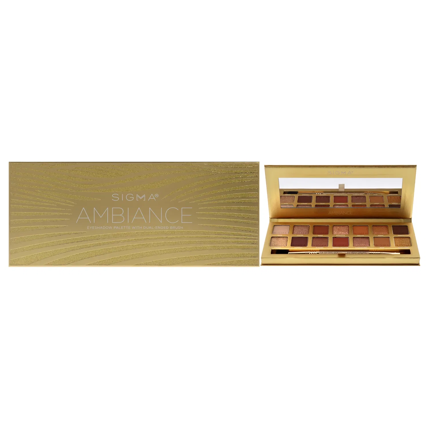 Палитра теней для век - Ambiance от SIGMA для женщин - 0,49 унции (113 г) теней для век, прозрачный/прозрачный