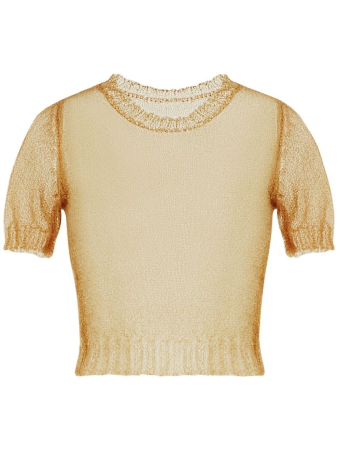 

Maison Margiela прозрачный топ, нейтральный цвет