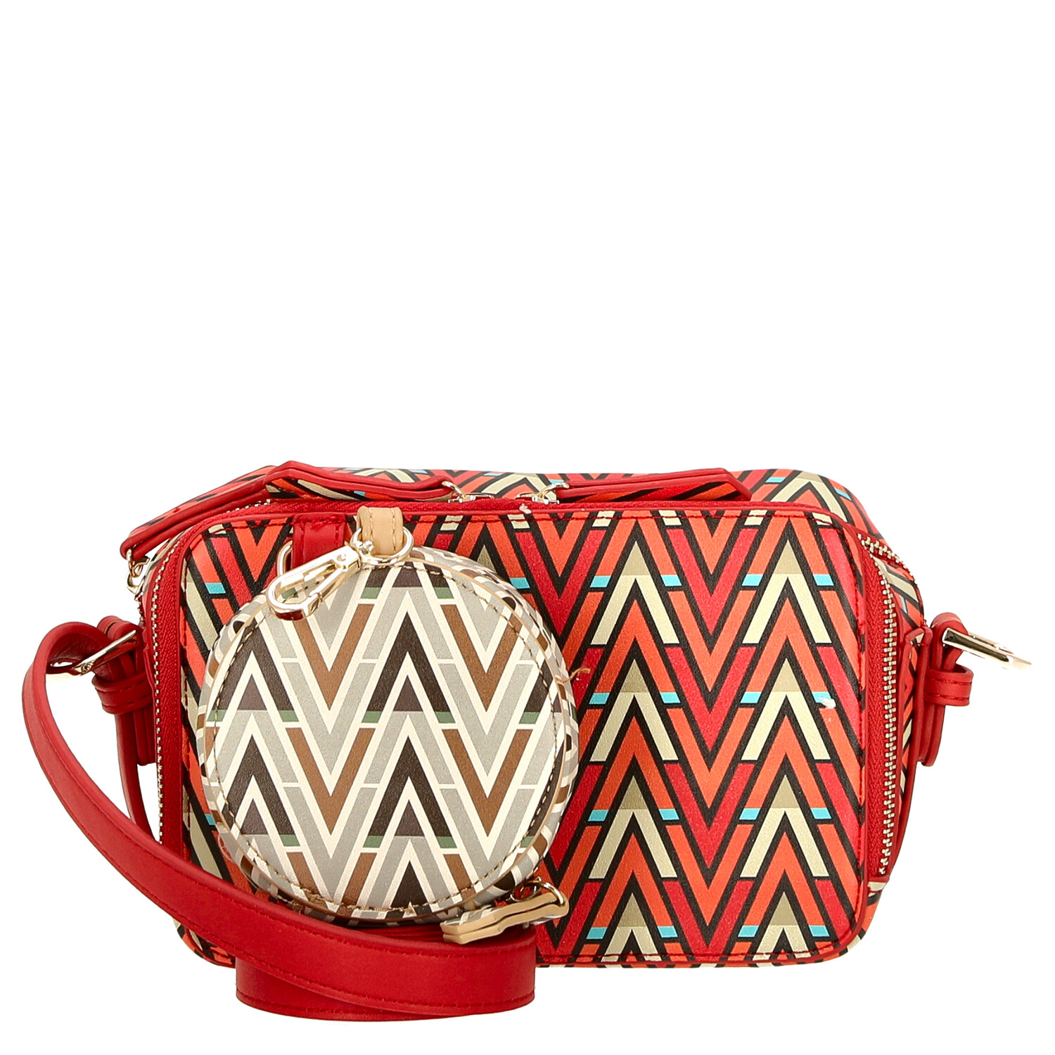 

Сумка через плечо Valentino Bags Tonic Umhängetasche 18 см, цвет rosso/multicolor