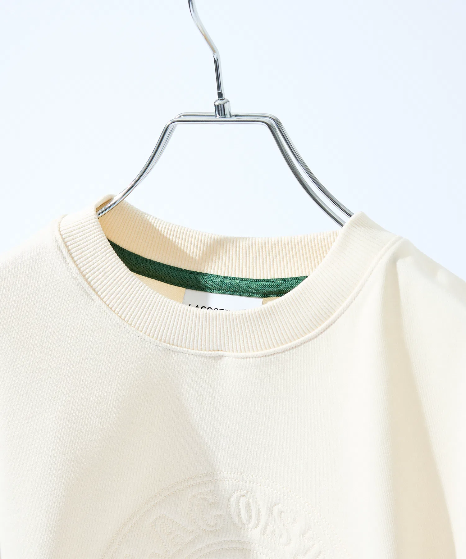 Унисекс футболка Lacoste с вышивкой, синий — фото 3